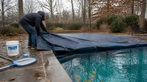 Entretien piscine à l'hivernage : protocole complet